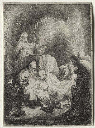 De Besnijdenis: Kleine Plaat door Rembrandt van Rijn