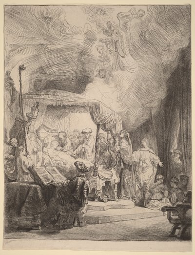 De dood van de Maagd door Rembrandt van Rijn