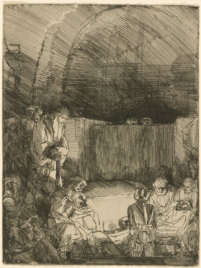 De begrafenis door Rembrandt van Rijn