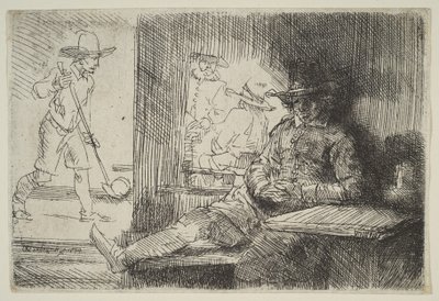 De golfspeler door Rembrandt van Rijn