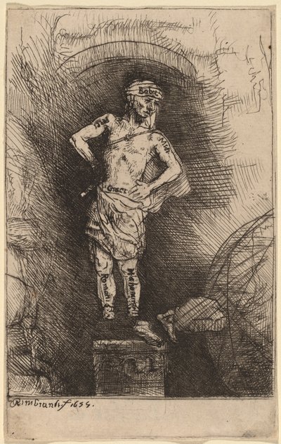 Het Beeld Gezien door Nebukadnezar door Rembrandt van Rijn