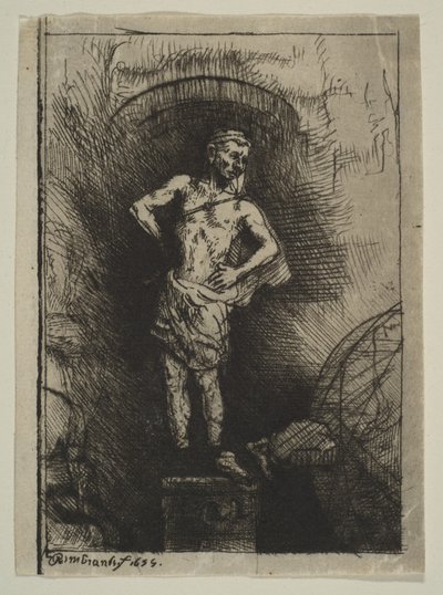 Het Beeld Gezien door Nebukadnezar, 1655 door Rembrandt van Rijn