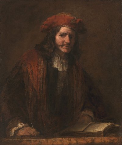 De Man met de Rode Muts, ca. 1660 door Rembrandt van Rijn