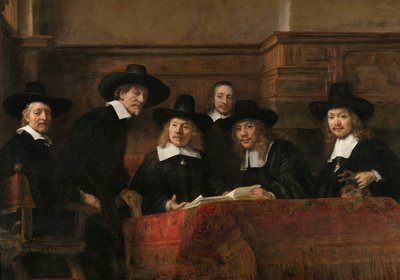 De Staalmeesters van het Amsterdamse Lakenbereidersgilde, bekend als 