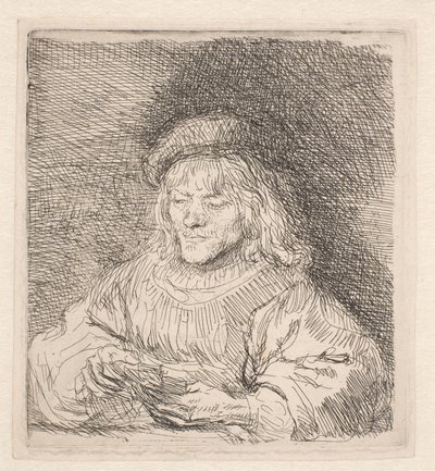 De kaartspeler door Rembrandt van Rijn