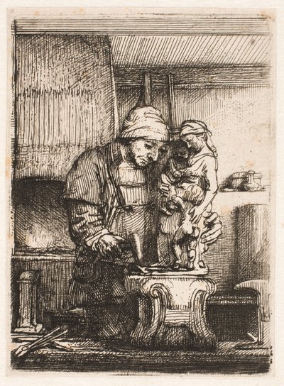 De goudsmid door Rembrandt van Rijn