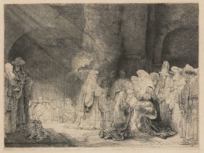 De presentatie in de tempel door Rembrandt van Rijn