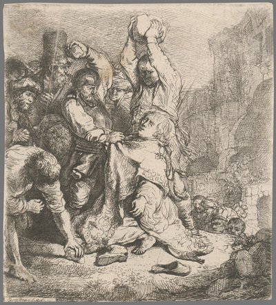De doop van de eunuch door Rembrandt van Rijn