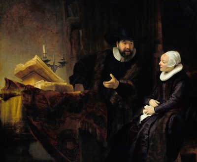 De doopsgezinde predikant Anslo en zijn vrouw door Rembrandt van Rijn