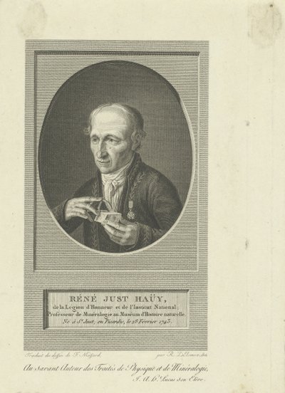 Portret van René-Just Haüy 1743-1822, 1804 door Remi Henri Joseph Delvaux