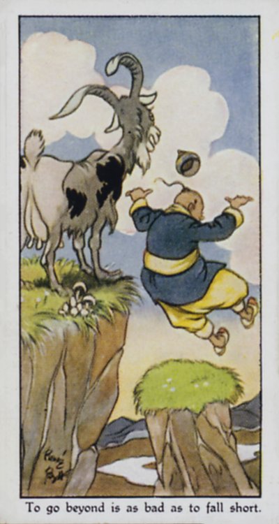 Te ver gaan is net zo erg als tekortschieten door René Bull