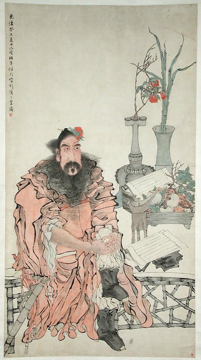 Zhong Kui, gedateerd 1883 door Ren Yi
