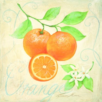 Verse sinaasappels en bloesems door Renate Holzner