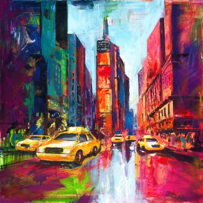 Levendige stadsreflecties door Renate Holzner