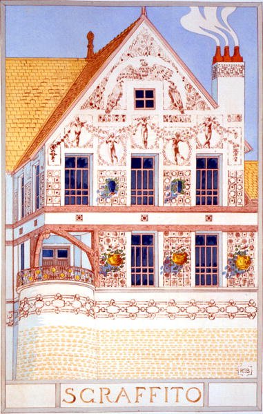 Sgraffito, illustratie uit 
