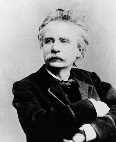 Portret van Edvard Hagerup Grieg, c.1870 door Reutlinger Studio