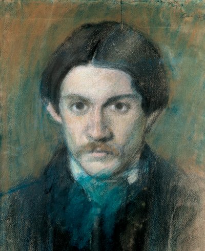 Portret van de Spaanse schilder Pablo Picasso door Ricardo Canals y Llambi