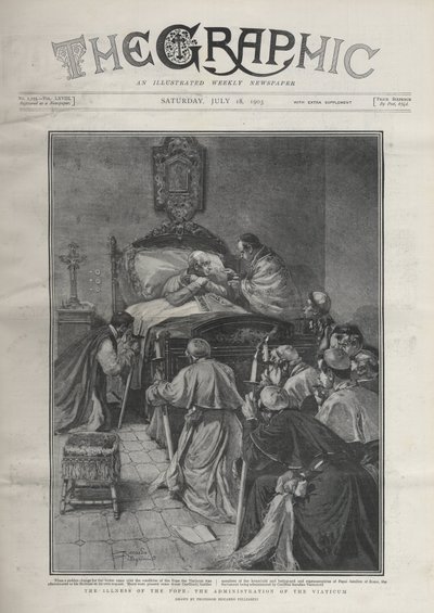 DE ZIEKTE VAN DE PAUS - DE ZIEKTE VAN DE PAUS. Ziekte van Paus Leo XII, Paus ontvangt Kardinalen, 14 juli door Riccardo Pellegrini