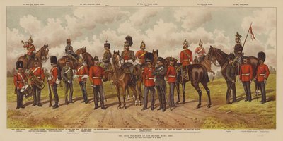 De Ierse regimenten van het Britse leger door Richard (after) Simkin