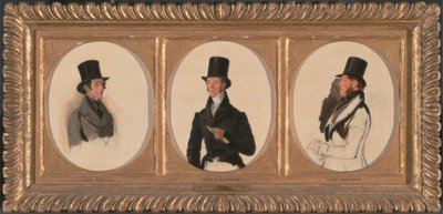 Studies voor de portretten van Lord Eglinton, Lord Douglas en Lord Stradbroke in 