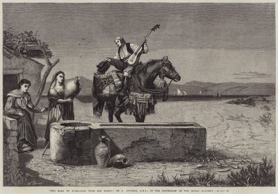 De weg naar Gibraltar vanuit San Roque door Richard Ansdell
