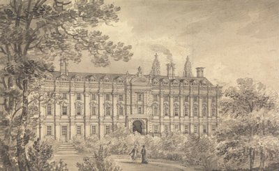 Clare College, Cambridge door Richard Banks Harraden