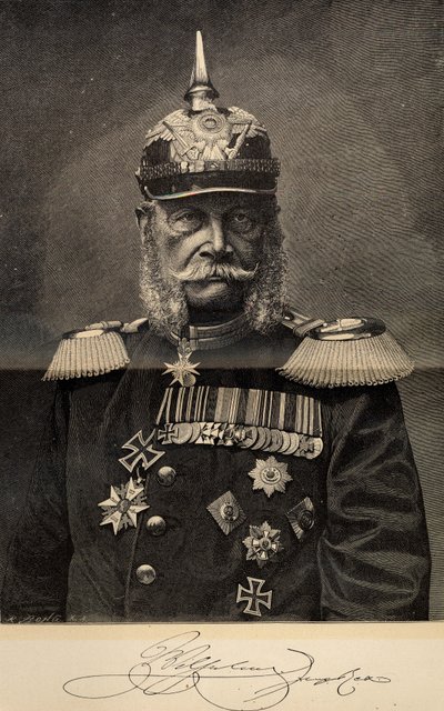 Willem I, Koning van Pruisen en Duitse Keizer, op 90-jarige Leeftijd door Richard Bong