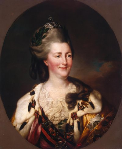 Portret van Catharina II door Richard Brompton