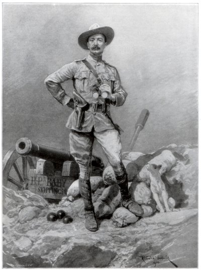 Generaal-majoor Robert Baden Powell 1857-1941, 1900 door Richard Caton II Woodville
