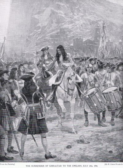 De Overgave van Gibraltar, ca. 1910 door Richard Caton Woodville