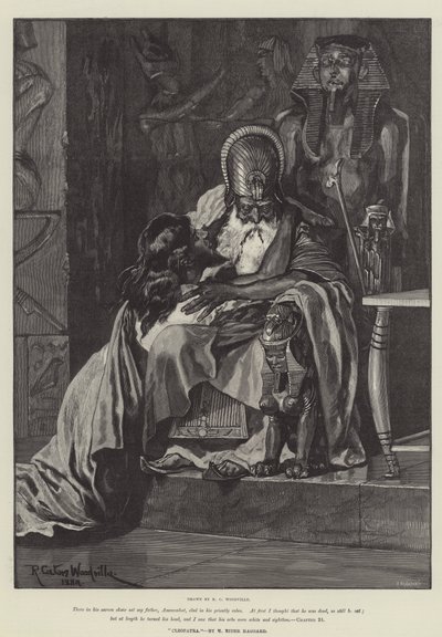 Cleopatra, door H Rider Haggard door Richard Caton Woodville junior