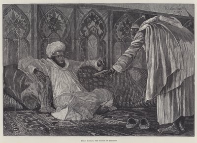 Mulai Hassan, de Sultan van Marokko door Richard Caton Woodville junior
