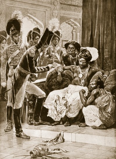 De Britten in Ceylon, illustratie uit 