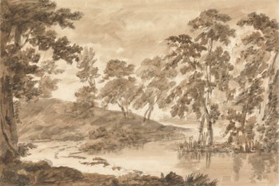 Boslandschap door Richard Cooper the Younger