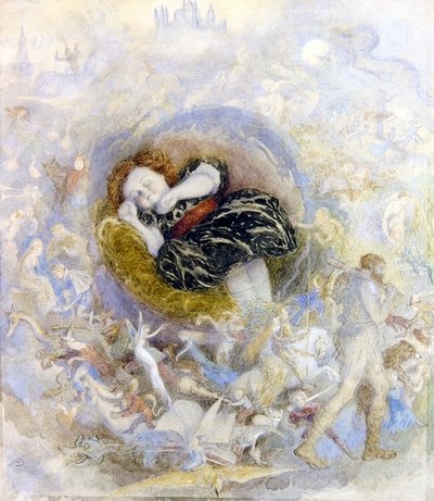 De droom van een kind over feeënland door Richard Doyle