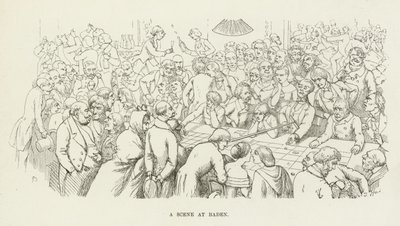 Een scène in Baden door Richard Doyle
