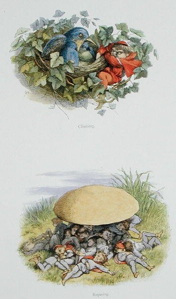 Klimmen en rusten, illustraties uit 