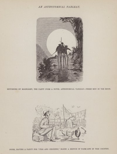 Pagina uit De Amerikaanse Tour van de heren Brown, Jones en Robinson door Richard Doyle