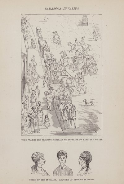 Pagina uit The American Tour of Messrs Brown, Jones and Robinson (gravure) door Richard Doyle
