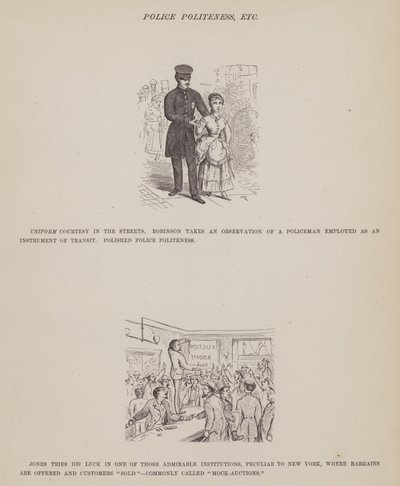 Pagina uit The American Tour of Messrs Brown, Jones and Robinson door Richard Doyle