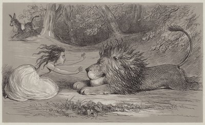Una en de leeuw door Richard Doyle