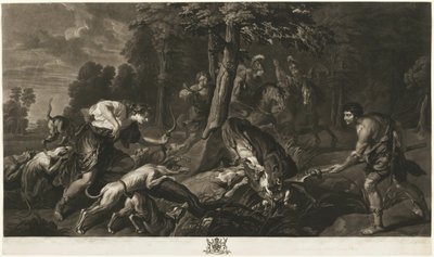 De Calydonische Everzwijnjacht, uit de Houghton Gallery door Richard Earlom
