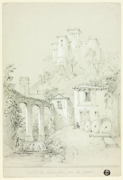 Haven van het Alhambra vanaf de Dario door Richard Ford