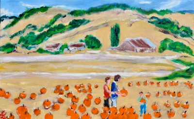 Een Pompoen Plukken, Nicasio, 2018 door Richard Fox
