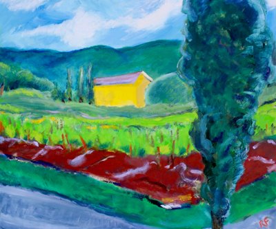 Geel Huis, Sonoma, 2017 door Richard Fox