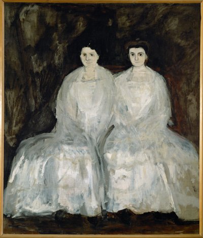 Die Schwestern (olieverf op doek) door Richard Gerstl