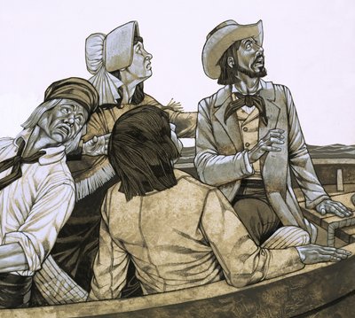 Volksverhalen van Amerika: De zeeslang van Gloucester. door Richard Hook