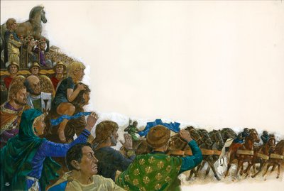 Rennen op het Hippodroom 530 n.Chr. door Richard Hook