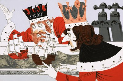 De speelgoedboot van de koning door Richard Hook