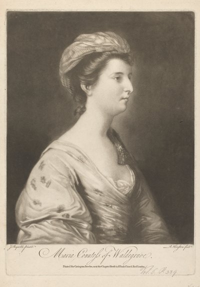 Maria, gravin Waldegrave door Richard Houston